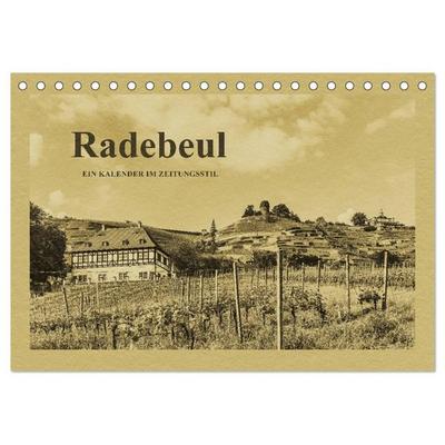 Radebeul - Ein Kalender im Zeitungsstil (Tischkalender 2027 DIN A5 quer), CALVENDO Monatskalender