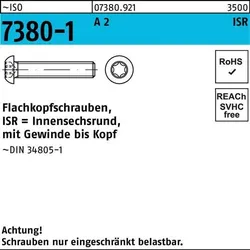 Flachkopfschraube ISO 7380-1 ISR VG M4x 5-T20 A 2 500 Stück
