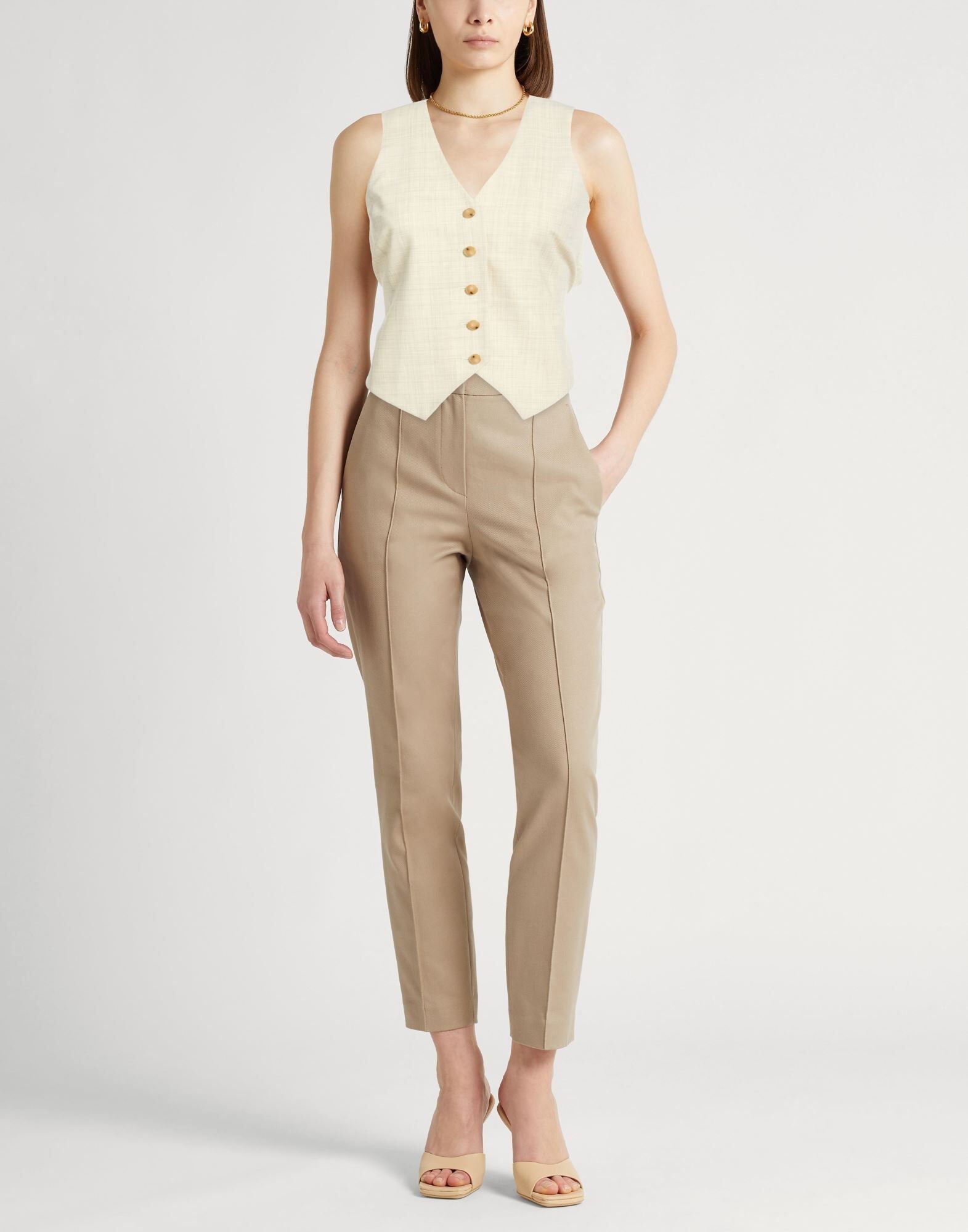 Alysi Chaleco sartorial Mujer Gris 36,38,40,44 Mujer