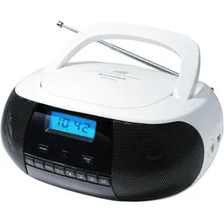 Sunstech CRUSM400 (FM, PLL), Radio, Weiss, Schwarz