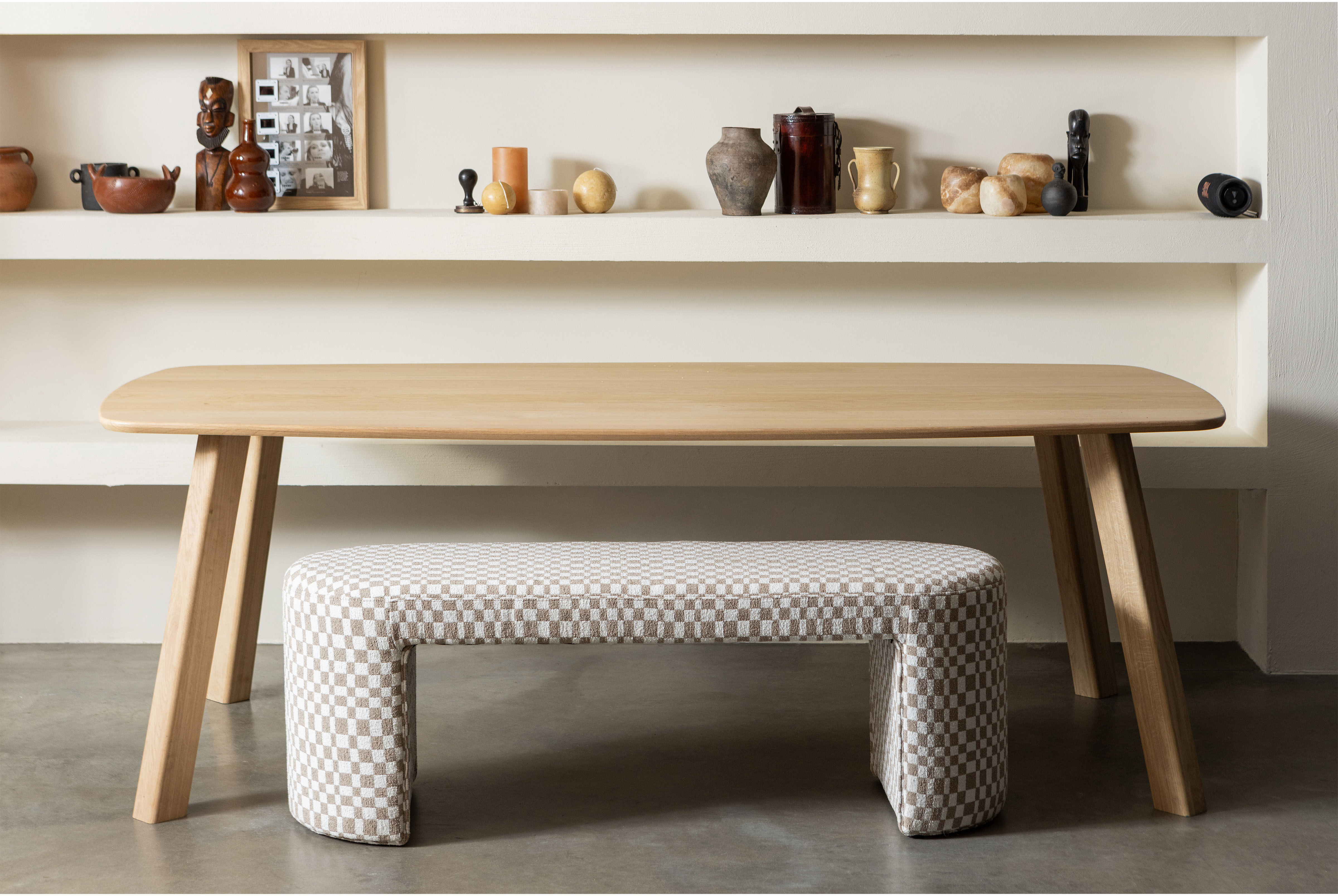 Esstisch WOOOD "Tablo FSC Mix Eichenholz Dänisch-oval, H 74 x B 180 x T 100 cm", braun (transparent), B:219cm H:74cm, Tische, Esstisch
