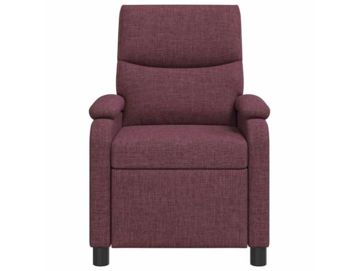 Sessel Recliner Lila Stoff verstellbar 115-160 Grad Metallrahmen, Ingenieurholz, Schaumstoff und Faser, modernes Design, einfache Wartung