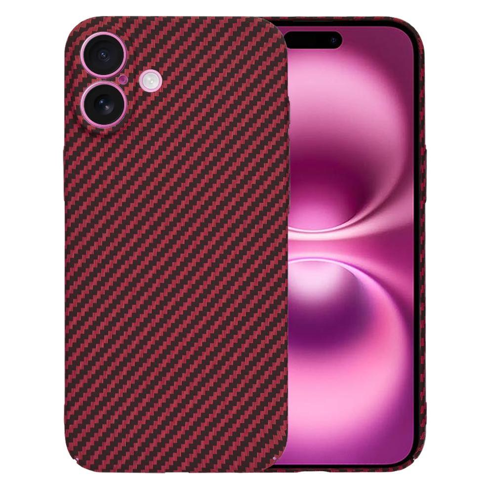 Techsuit - Carbonite FiberShell - iPhone 16 Plus - Red (Apple iPhone 16 Plus) (56357289)