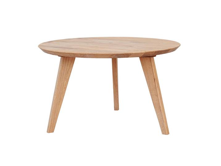 Livetastic Couchtisch Orbetello A, Eiche, Holz, Eiche, massiv, vollmassiv, rund, 70x42x70 cm, Wohnzimmer, Wohnzimmertische, Couchtische