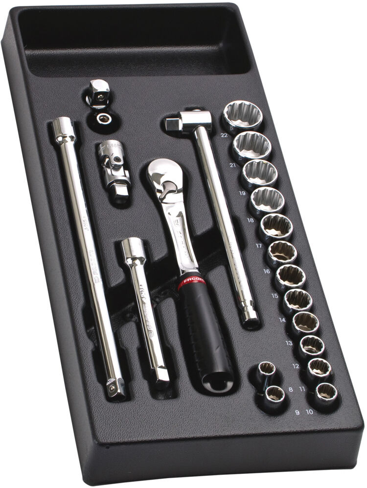 Facom sockets 3/8 and accessories - 12 poin (MOD.JL112)