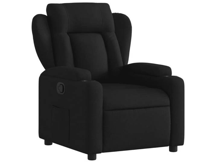 Sarazyj®Fauteuil inclinable - Fauteuil relaxant - 1 personne - 77x94 5x100 cm - en tissu noir - 48058