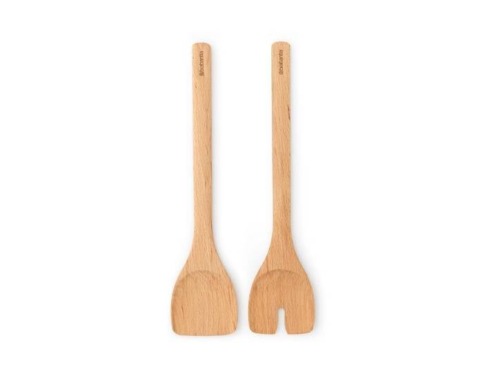 Salatbesteck BRABANTIA Profile , braun, Kochbesteck-Sets, Salatbesteck