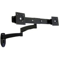 Serie 200 Wandmontage für Dual Schirmlösung, Monitorhalterung schwarz