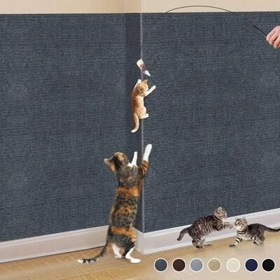 Uplifted Finds High Reliability Trimmable Self Adhesive Scratch Mat dark Gray 30 X 60 Cm