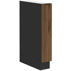 Küchen Unterschrank Schrankauszug 15 cm Küche MONZA Okapi Nußbaum Küchenzeile