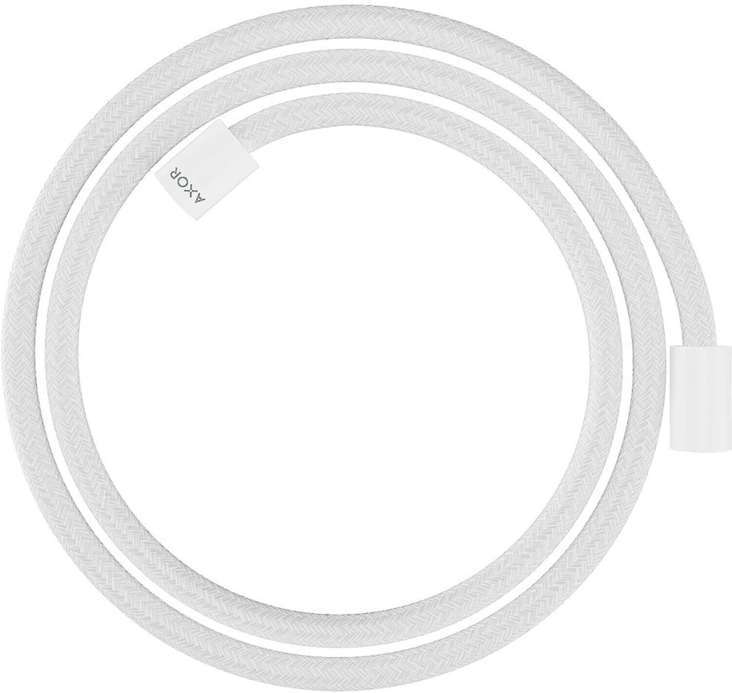 Hansgrohe Textilbrauseschlauch 1600mm, Mut. beids. zyl, mattweiß (28261700)