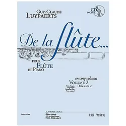 De la flûte vol.2 (+CD) pour flûte et piano (texte fr/dt/en/sp), Fachbücher von Guy-Claude Luypaerts