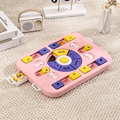 Uplifted Goods Interactive Dog Puzzle And Enrichment Toy pink 15.3in X 10.4in X 1in