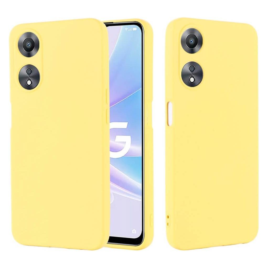 Cover-Discount OPPO A58 5G / A78 5G - Silikon Gummi Hülle gelb (Oppo A78 5G) (660132580D)
