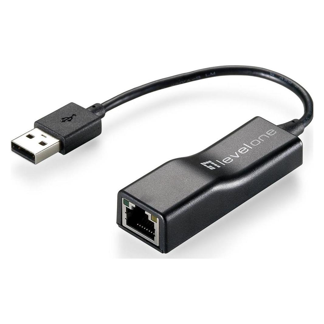 LevelOne Netzwerkadapter USB-0301 2.0 10 (USB 2.0, RJ45 (1x)) (540023)