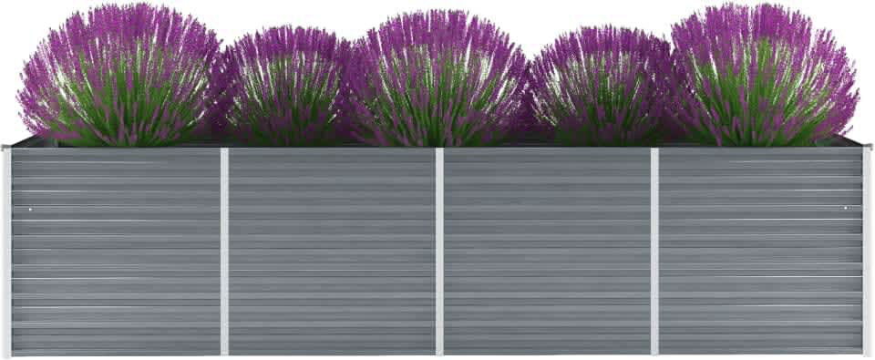 Freeport Park Outdoor Planter Box Grey 77cm H x 320cm W x 80cm D