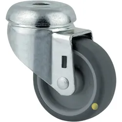 Antistatisches drehbares Armaturenrad TENTE, 50 mm, Scheibe, graues Gummi