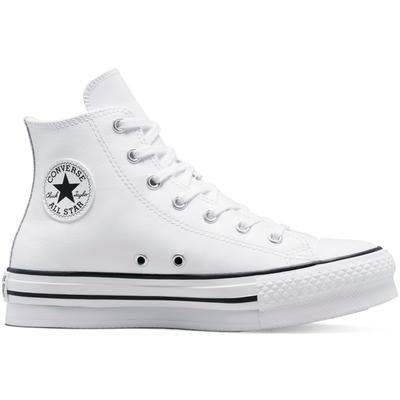 Sneaker CONVERSE "CHUCK TAYLOR ALL STAR EVA LIFT PLAT", Mädchen, Gr. 38,5, weiß, Leder, Schuhe Sneaker