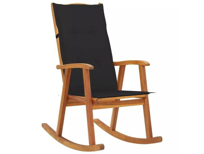 VidaXL - Schaukelstuhl akazienholz, One Size, Braun
