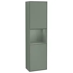 Villeroy und Boch Finion Hochschrank F470GMGM 41,8x151,6x27cm, rechts, Regal Olive Matt Lacquer, Olive Matt Lacquer