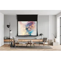 Evanesce Tab-Tension – Motor Leinwände-Elite Screens, Evanesce Tab Tension ceiling mounted projector screen, Beamer Leinwand-Elite Screens, Beamer Leinwand, Projektionsleinwand, Heimkino CineWhite / Widescreen 16:9) / 135" (299 x 168 – Vorlauf )
