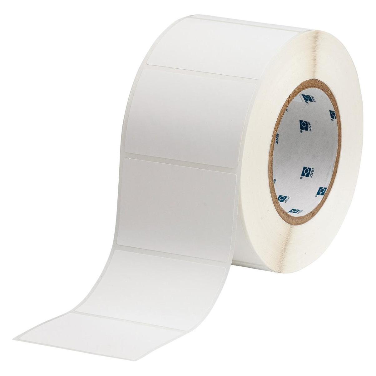 Brady THT-19-449-1, Polypropylen, matt, Weiss, 76.20 x 50.80 mm, wiederablösbar (1000 E.) (76.20 mm) (W126064010)
