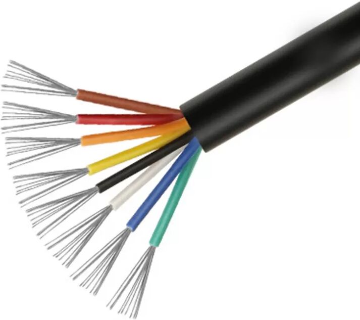INF Schwarzes UL2464 20AWG 8-adriges Multi-Core-Kabel - 1 Meter für elektronische Geräte