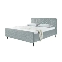 Kollektion Kraft Polsterbettgestell  Mariano A ¦ grau ¦ Maße (cm): B: 169 H: 108
