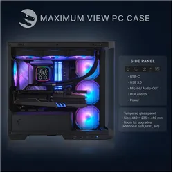 Sedatech Expert Gaming PC - UCCC746I1I1HF (2000 GB, 32 GB, AMD Ryzen 9 7900X3D), PC, Schwarz