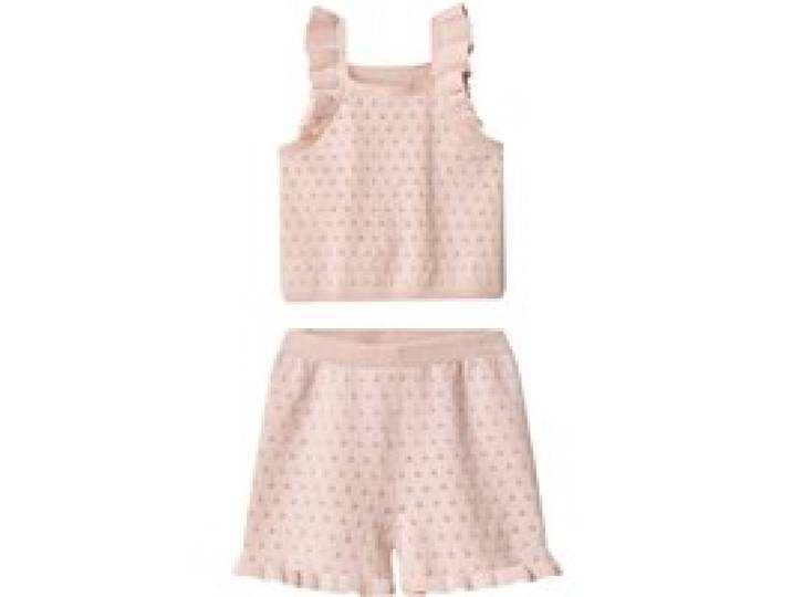 LUPILU® Ensemble en maille bébé (rose, 2-6 mois)