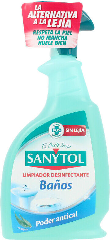 Sanytol Salles De Bains nettoyant désinfectant pouvoir anticalcaire 750 ml