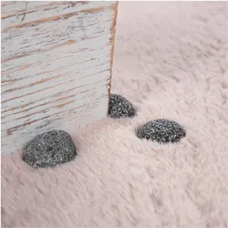 TT Home, Teppich, Hochflor Teppich Schlafzimmer Kunstfell Flauschig Kaninchenfell Imitat (200 cm)