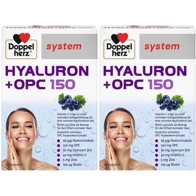 Doppelherz Hyaluron+OPC system Kapseln 2x 2x30 St