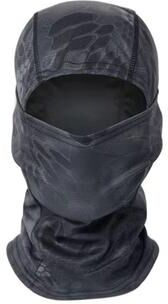 Inspired Finds Camouflage Balaclava Full Face Mask Outdoor Sports Helmet Inner Cap For Cycling Hunting Hiking Ski python Black
