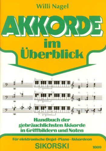 Akkorde im Ueberblick. E-Orgel, Keyboard - Preis vom 30.09.2026 09:01:18 h