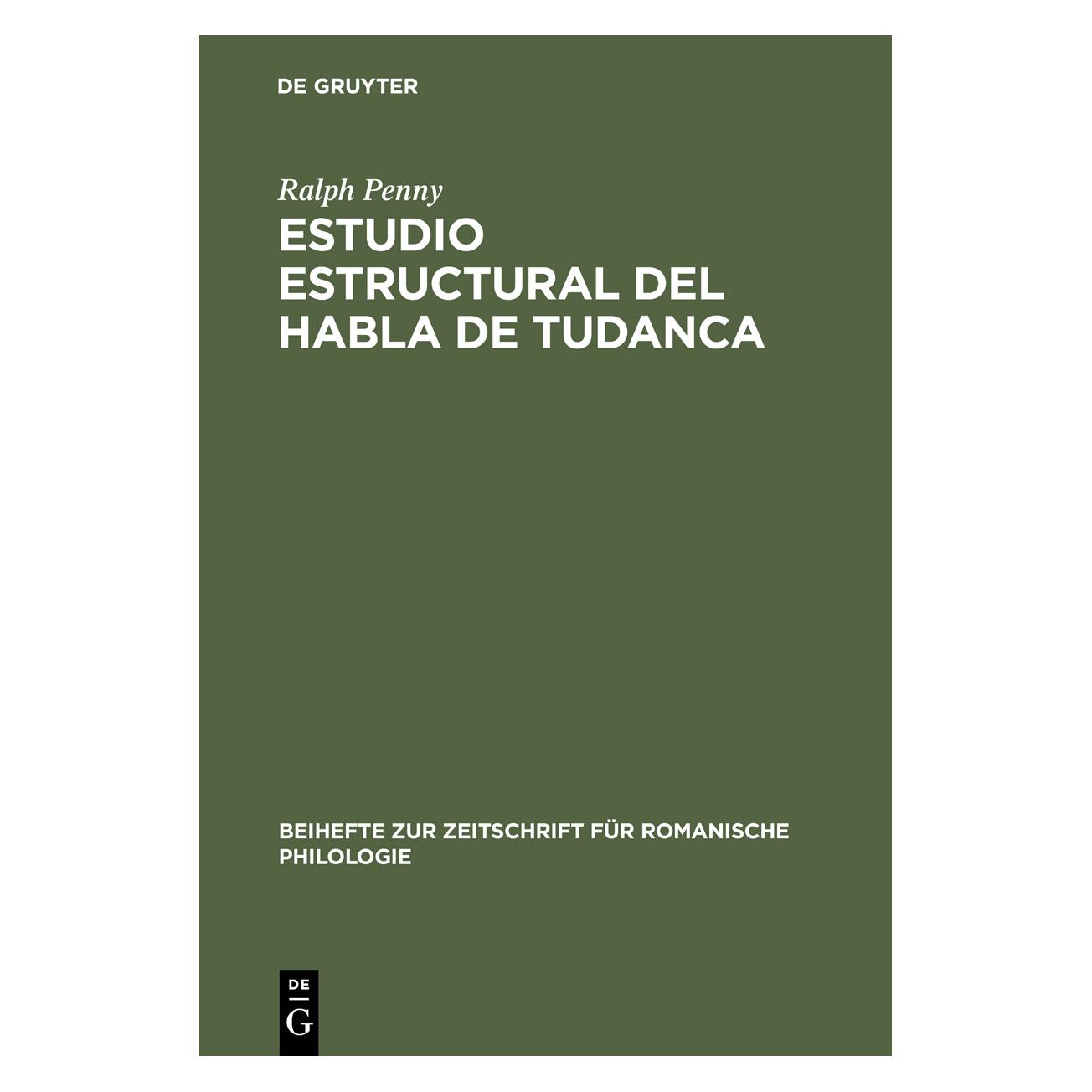 De Gruyter Penny:Estudio estructural del habla de (Spanisch, Hardcover, Ralph Penny) (67825746)