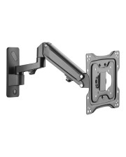DIGITUS Universal Monitor-Wandhalterung mit Gasdruckfeder und Schwenkarm Schwarz (DA-90428)