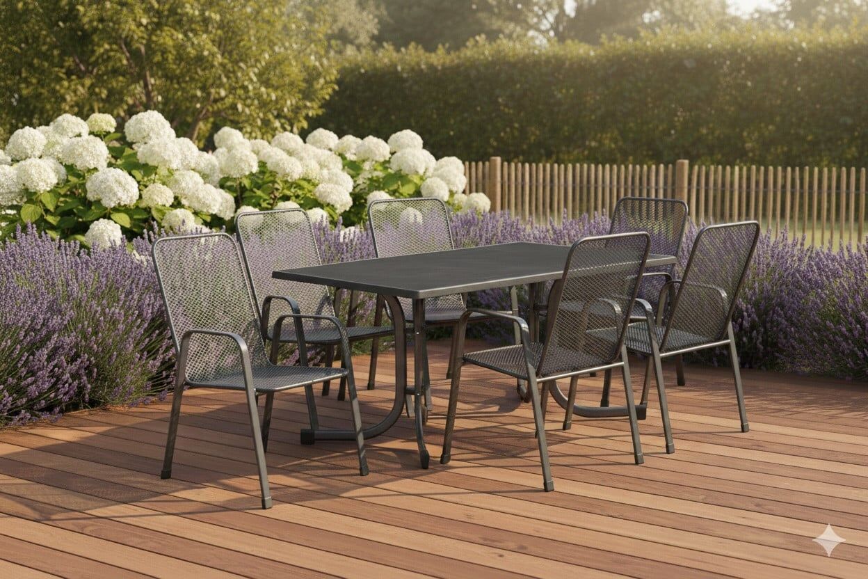 MFG Garten-Essgruppe Boulevard 6 Personen Metall anthrazit