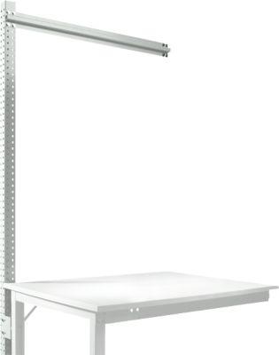 Aufbauportal, Ansatzisch SPEZIAL Arbeitstisch-/Werkbanksystem UNIVERSAL/PROFI, 1250 mm, lichtgrau