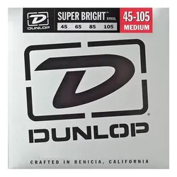 Dunlop El. Bass.045-.105 "Super Bright" (4x, E-Bass), Saiten