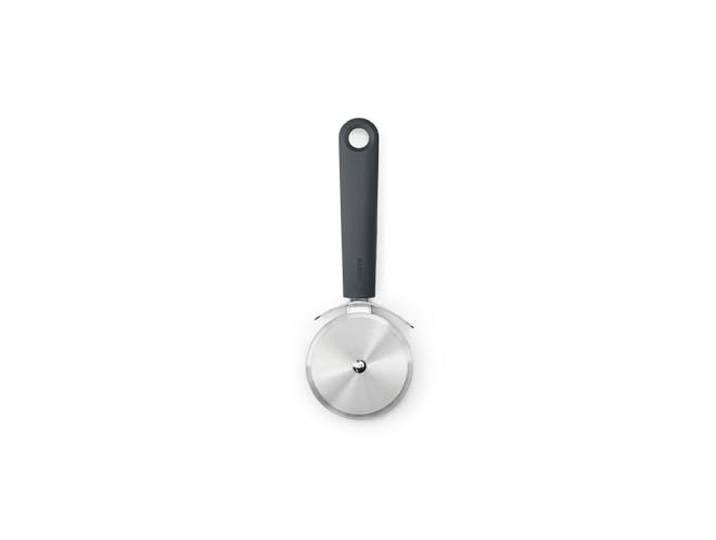 Roulette à pizza Brabantia TASTY+ Coupe-pizza et pâtisserie en acier inoxydable Lame rotative large avec poignée ergonomique Garantie 5 ans Dark Grey