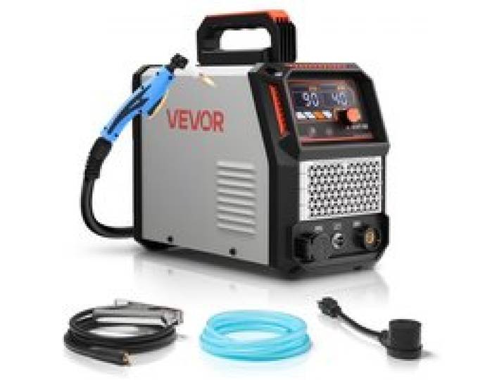 VEVOR Plasmaschneider, 50A Plasmaschneidgerät, Digitalanzeige IGBT Inverter-Schneidemaschine mit 2T/4T-Funktion & einstellbarer PA/PT-Zeit, Ideal für Heimreparaturen, Werkstätten