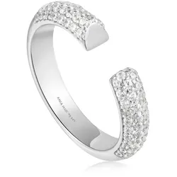 ANIA HAIE - ADJUSTABLE RING - PAVÉ - silver