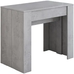 Dmora Vaelis – Ausziehbarer Tisch, 237x90x77h cm Grau, 10 Personen