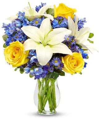 From You Flowers Blue Skies & Sunshine Bouquet