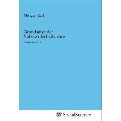 Grundsätze der Volkswirtschaftslehre, Taschenbuch von , MV-SocialScience, 978-3-96882-064-4