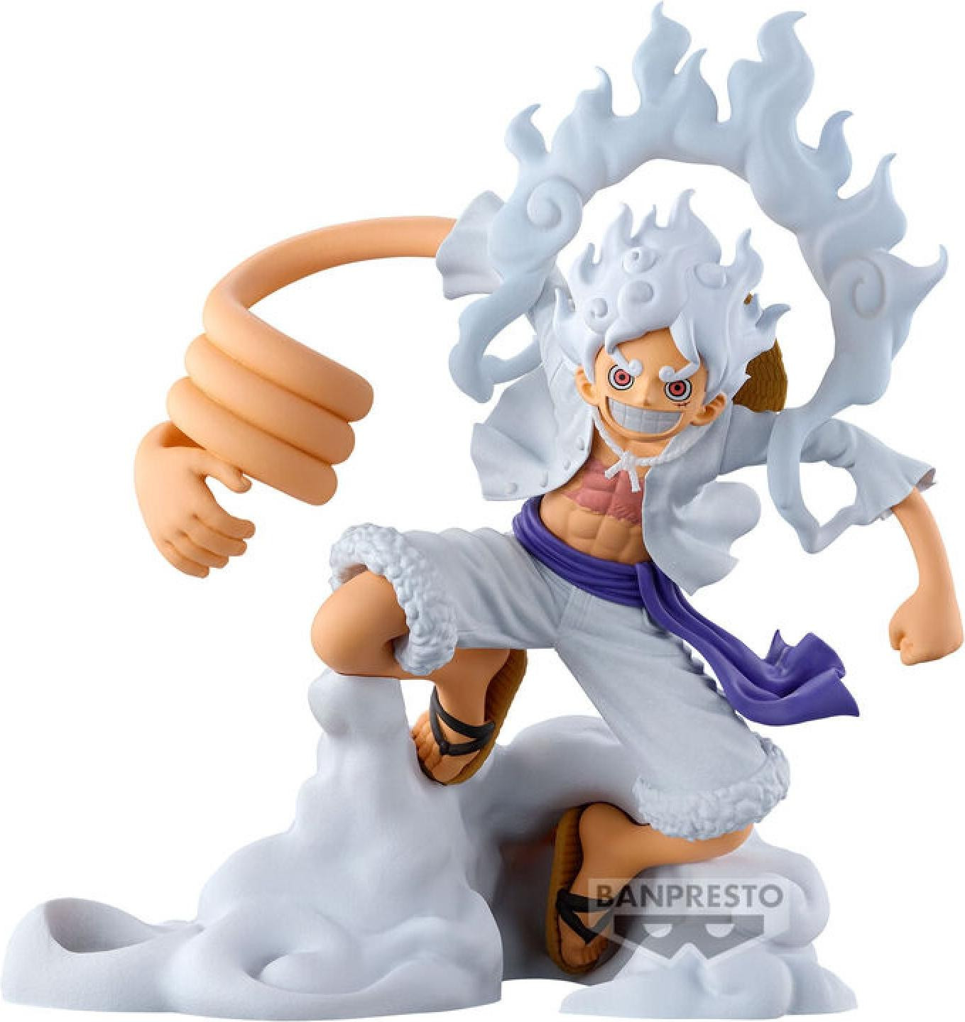 Banpresto One Piece Monkey D. Luffy Gear 5 verzamelfiguur, 10 cm