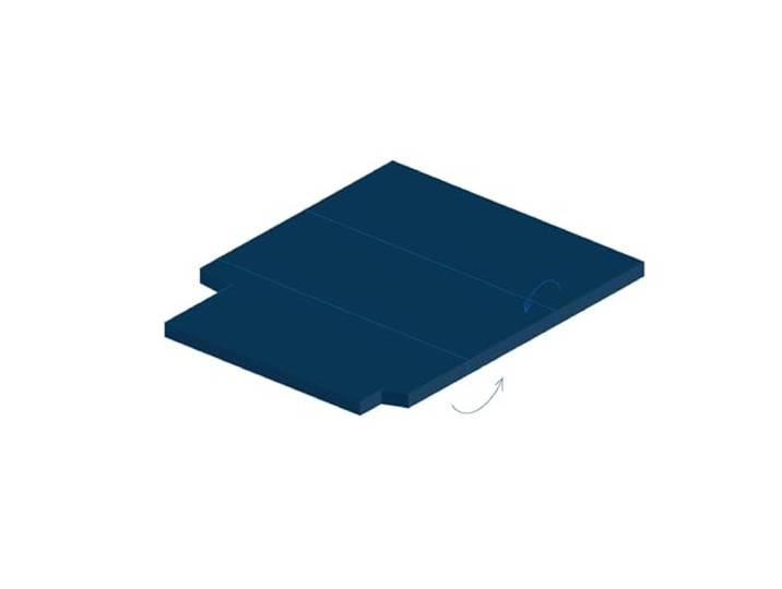 Camporan Faltmatratze Custom 2014-2023, robust mit hoher Dichte, Dunkelblau, abnehmbar und waschbar (158 x 200 cm Tourneo 2014)