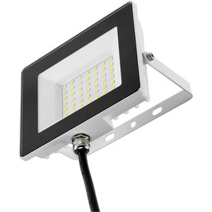 ChiliTec LED-Außenstrahler CTF-SLW 30, IP65 wasserdicht, 30 Watt / 2.503 Lumen, neutralweiß, 230 V