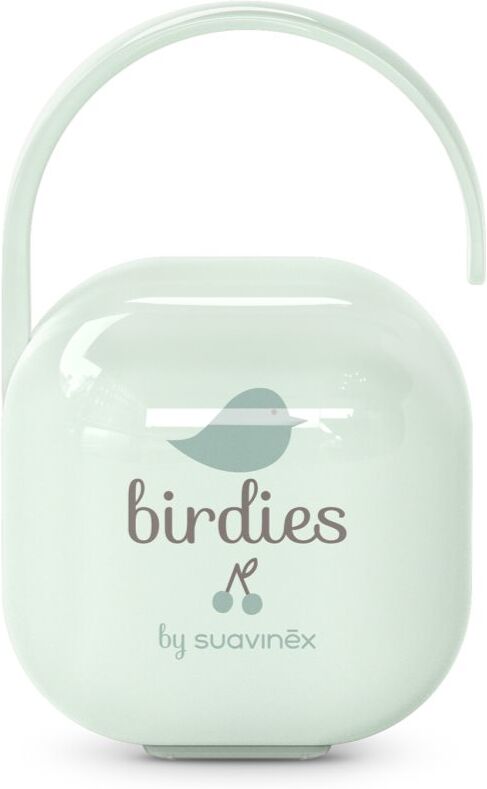 Suavinex Birdies Pacifier Holder boîte à tétine Green 1 pcs